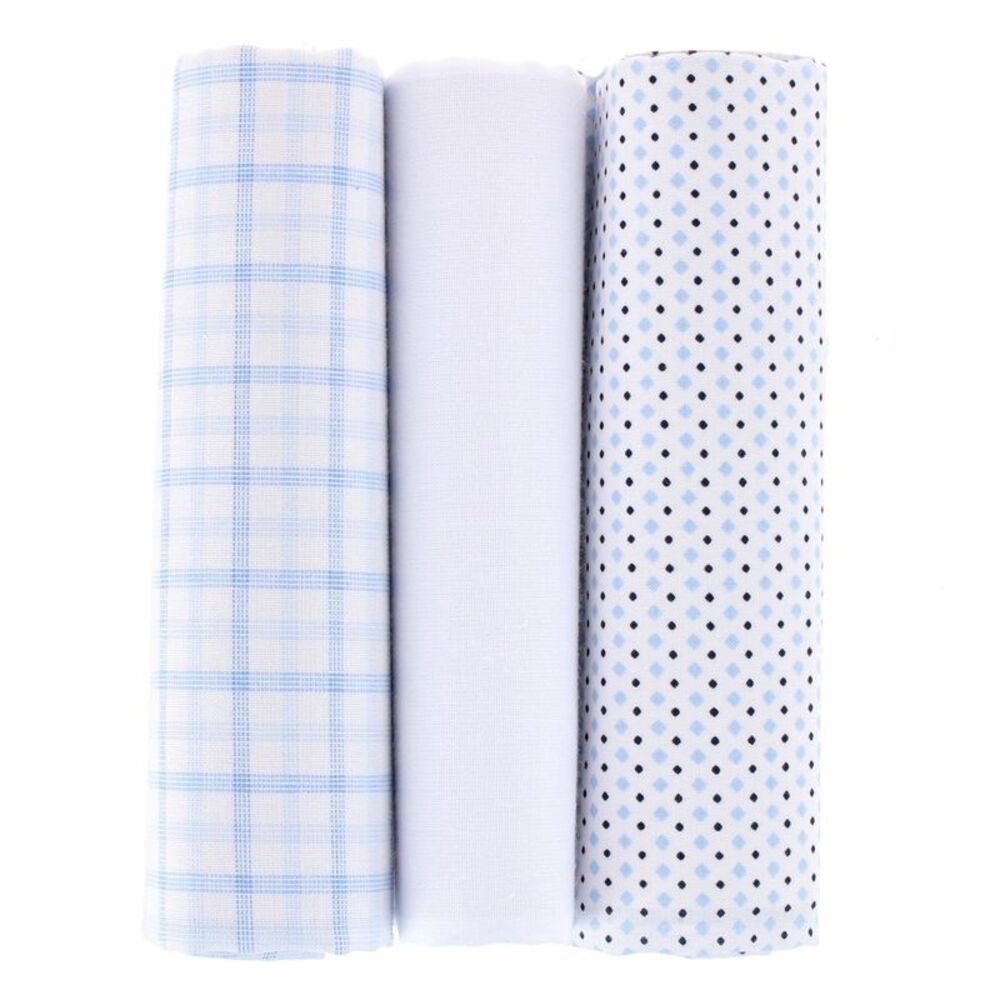 Essentials by Trafalgar Vibrant Dot and Check Patterned Blues Handkerchiefs
